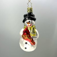 Inge-Glas Christbaumanhänger Schneemann Guten Tag...