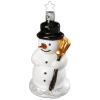 Inge-Glas Christbaumanhänger Schneemann Kecke...