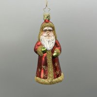 Inge-Glas Christbaumanhänger Weihnachtsmann Froh und...