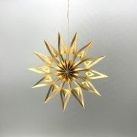 DWM Weihnachtsstern Design A modern gold 12 cm