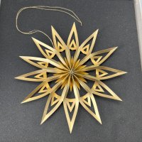 DWM Weihnachtsstern Design A modern gold 12 cm