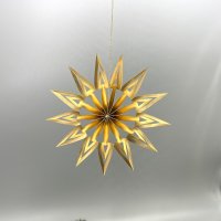 DWM Weihnachtsstern Design B modern gold 12 cm