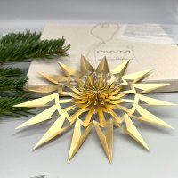 DWM Weihnachtsstern Design A modern gold 16 cm