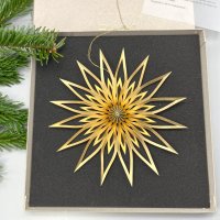 DWM Weihnachtsstern Design C modern gold 16 cm