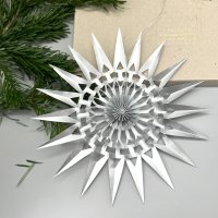 DWM Weihnachtsstern Design A modern silber 20 cm