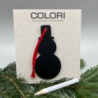 Designimdorf Colori Schneemann, 10 cm