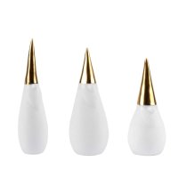 Räder Design Figuren 3-er Set `Santa` gold, 9 cm