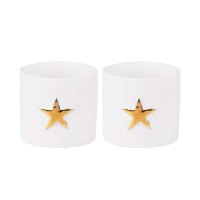 Räder Design Teelicht 2-er Set Sternenlichtlein gold...