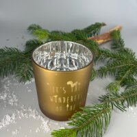 Räder Design Teelicht Glanzlicht It´s the Most wonderful Time, 10 cm