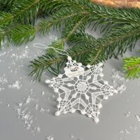 VOGEL Stickerei - Fensteranhänger Kristallstern,...