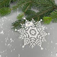 VOGEL Stickerei - Fensteranhänger Schneestern 1,...