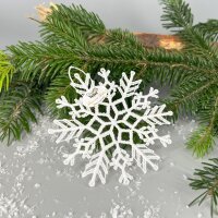 VOGEL Stickerei - Fensteranhänger Schneeflocke 1,...
