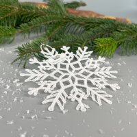 VOGEL Stickerei - Fensteranhänger Schneeflocke 1,...