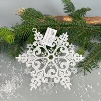 VOGEL Stickerei - Fensteranhänger Schneestern...