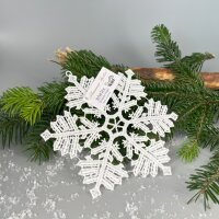 VOGEL Stickerei - Fensteranhänger Winterstern 1,...