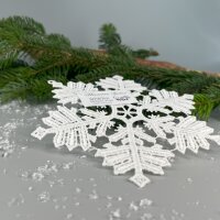 VOGEL Stickerei - Fensteranhänger Winterstern 1,...