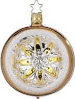 Inge-Glas Kugel 10 cm Ornament Reflex gold glanz