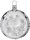 Inge-Glas Kugel 8 cm Ornament Reflex silber