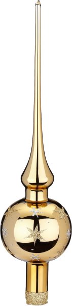 Inge-Glas Spitze 30 cm Sternenhimmel gold glanz