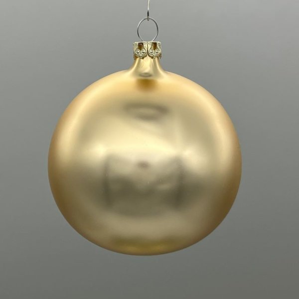 Weihnachten 3er Festliche gold Thüringer Box Kugeln - Glas